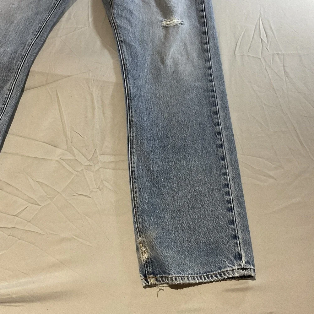 Lands' End Men's Straight Fit Jeans Size 38/30 Blue Denim Casual Classic Pants